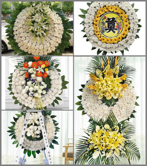 山东青岛平度市旧店镇云山洼村花圈速递